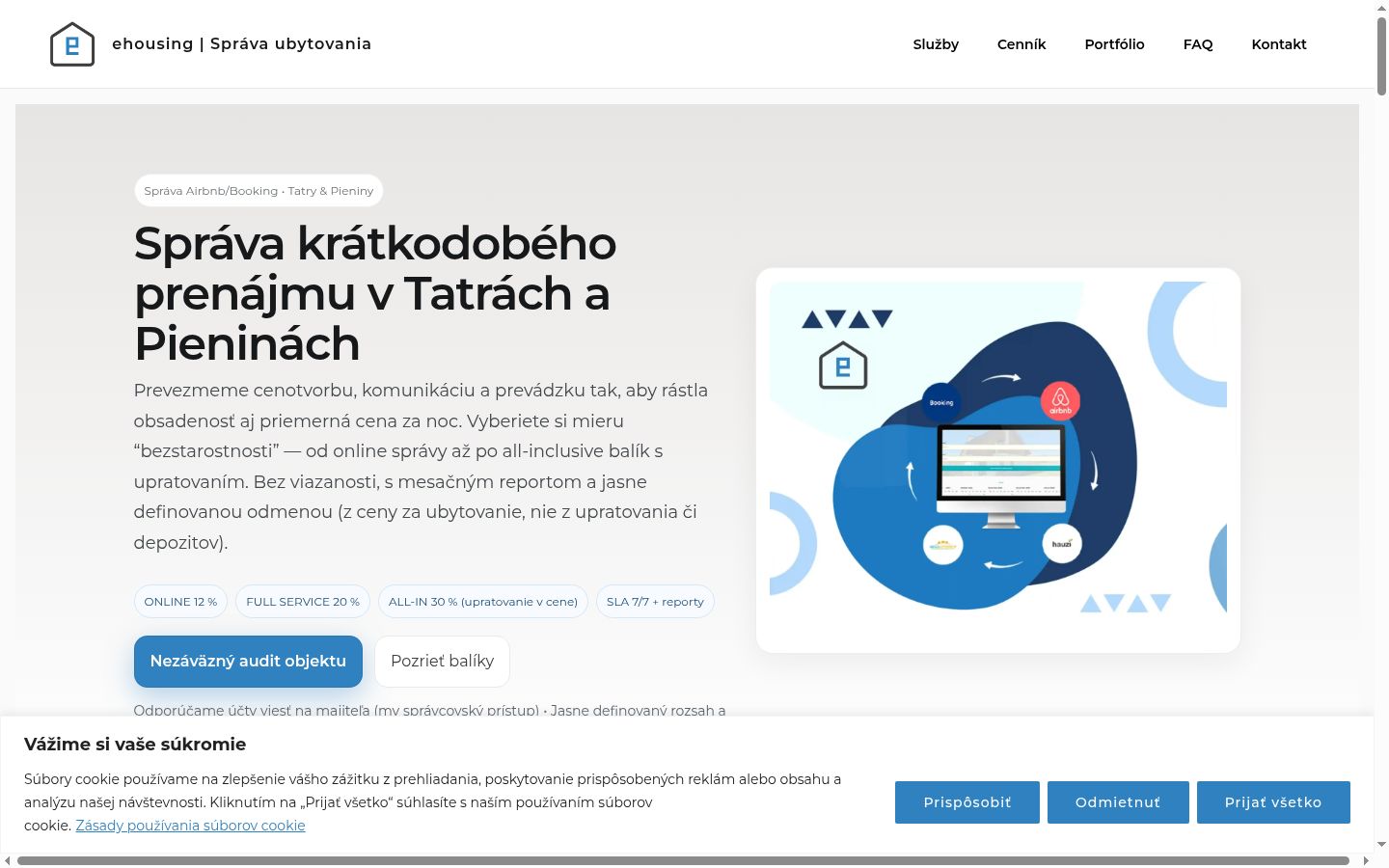 Sutikimo reklamjuostės, rodytos prieš bet kokią sąveiką, ekrano kopija