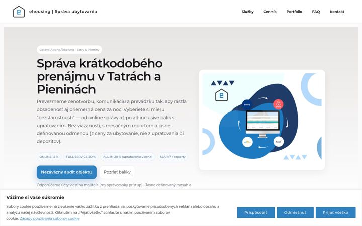 Screenshot of ehousing.sk