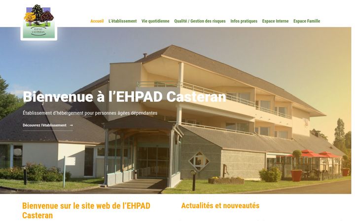 Ekrānuzņēmums no ehpad-casteran.fr
