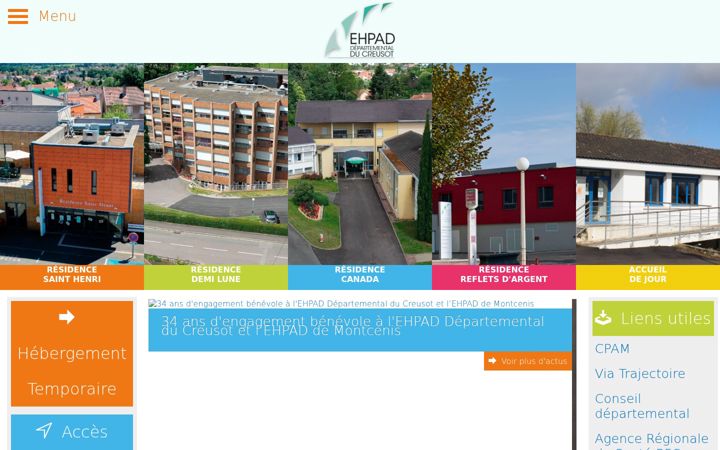 Ekrānuzņēmums no ehpad-dep71.fr