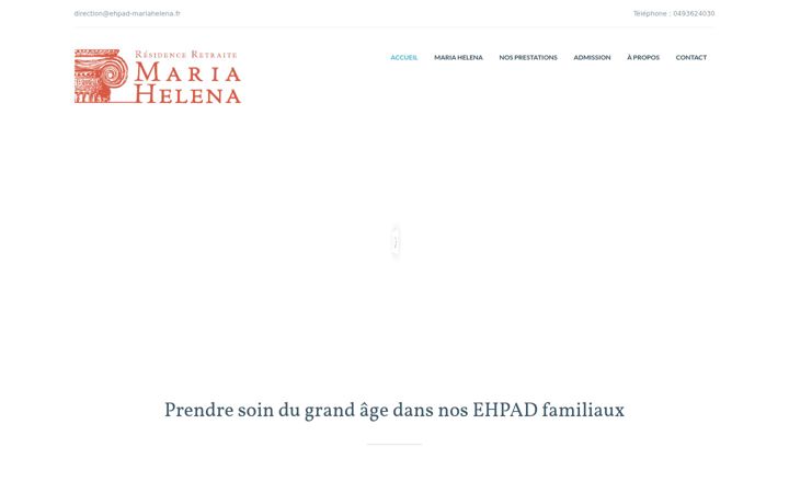Ekrānuzņēmums no ehpad-mariahelena.fr
