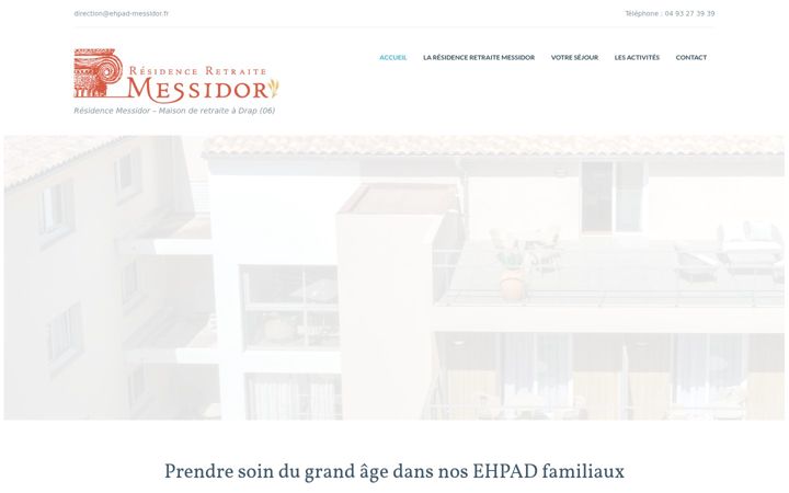 Ekrānuzņēmums no ehpad-messidor.fr