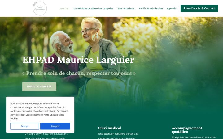 Ekrānuzņēmums no ehpad-ml.fr