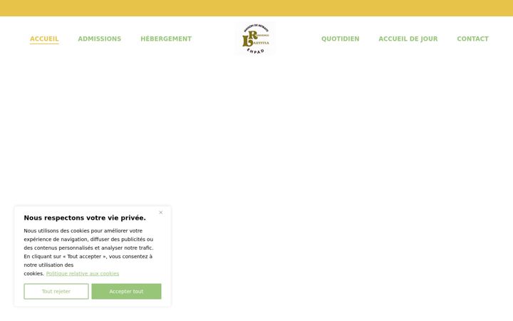 Ekrānuzņēmums no ehpad-residence-laetitia.fr