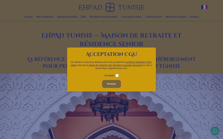 Screenshot of ehpad-tunisie.com