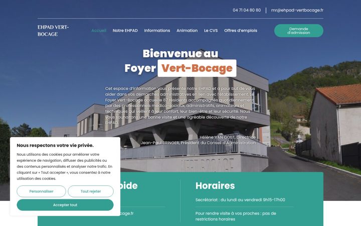 Screenshot ta' ehpad-vertbocage.fr