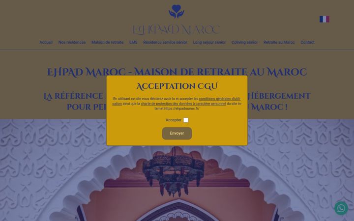 Screenshot ta' ehpadmaroc.fr