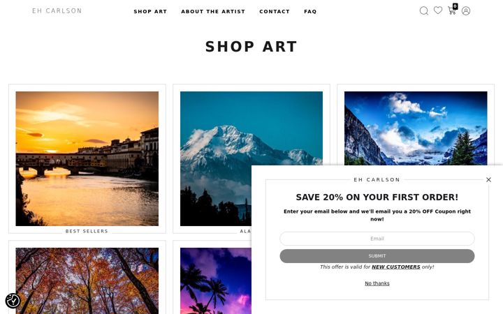 Screenshot of ehphotographicexpressions.com