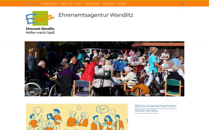 Ekrānuzņēmums no ehrenamt-wandlitz.de
