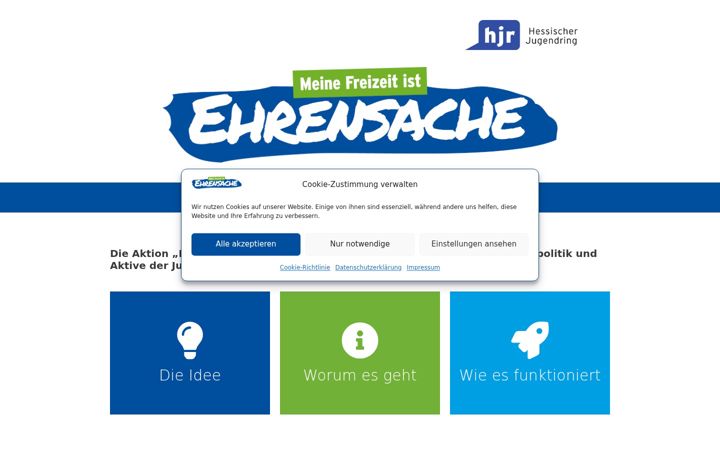 Screenshot of ehrensache-hessen.de