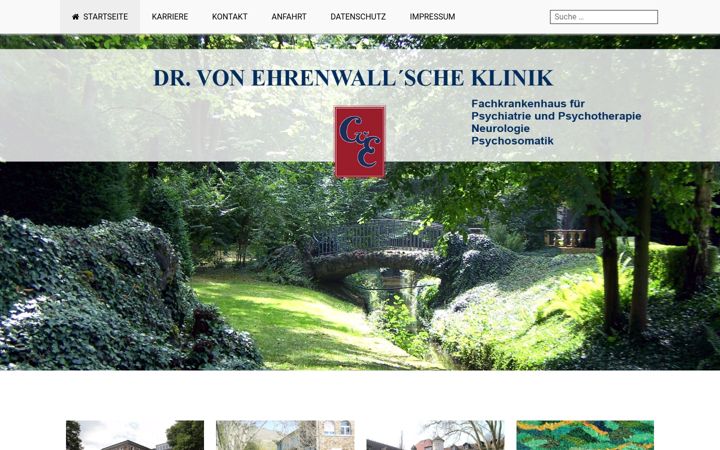 Screenshot of ehrenwall.de