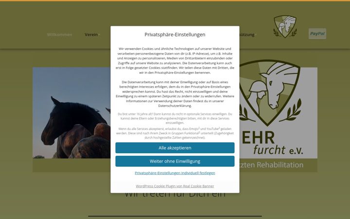 Ekrano kopija ehrfurcht.net