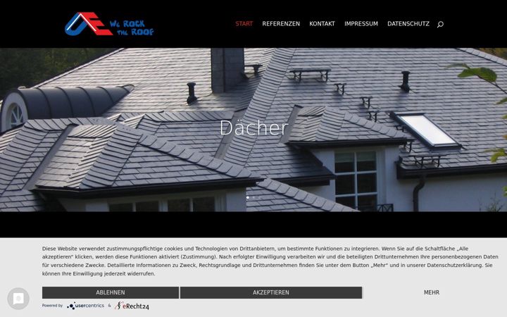 Screenshot van ehrhardt-dach.de