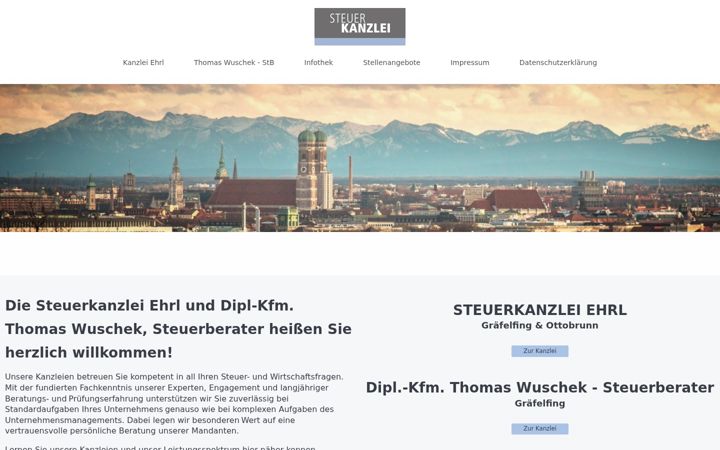 Screenshot of ehrl-mattern-stb.de