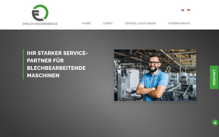 Screenshot van ehrlich-service.de