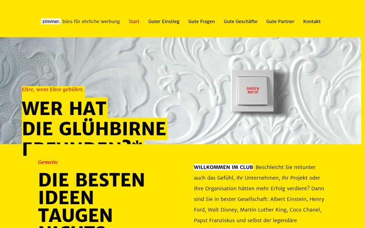 Screenshot van ehrlich-werben.de
