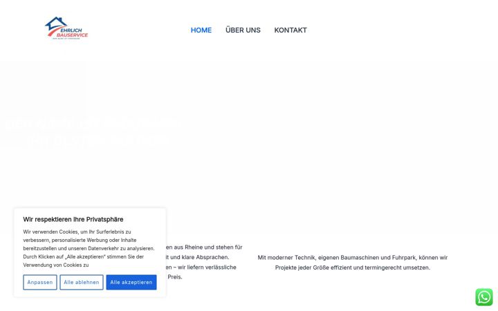 Screenshot van ehrlichbauservice.de