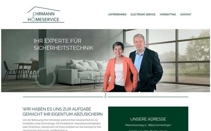 Snimka zaslona za ehrmann-homeservice.de