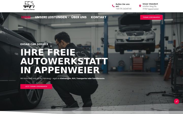 Screenshot of ehsancarservice.de