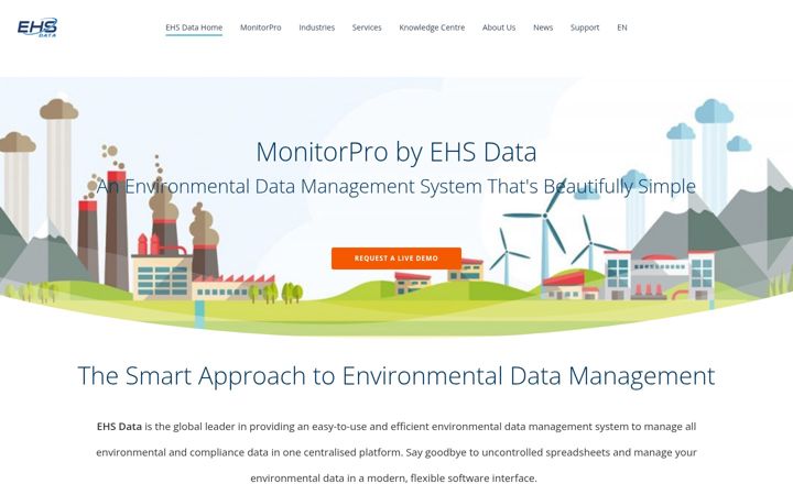 Screenshot of ehsdata.com