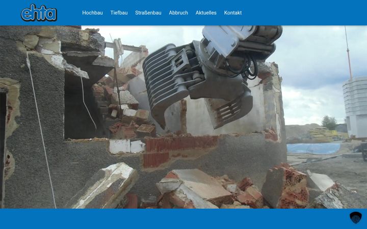 Screenshot of ehta-bau.de