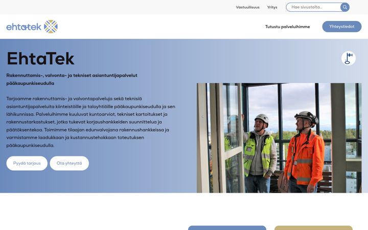 Screenshot of ehtatek.fi