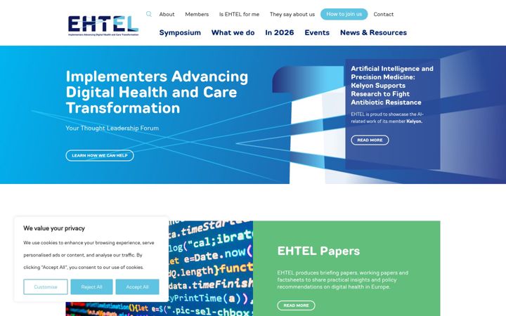 Screenshot of ehtel.eu