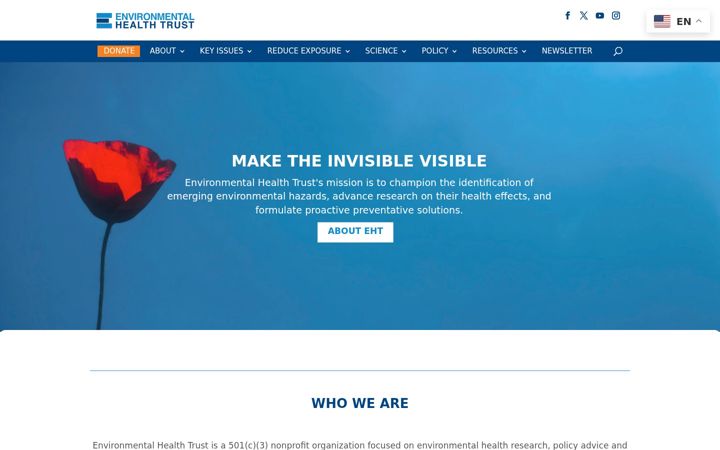 Screenshot of ehtrust.org