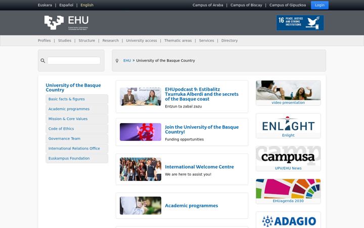 Screenshot of ehu.eus