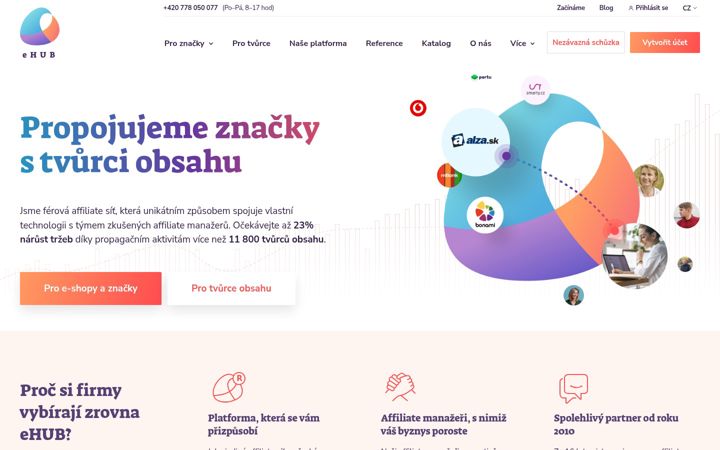Screenshot of ehub.cz