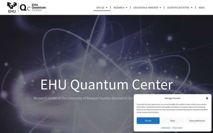 Screenshot of ehuqc.eus