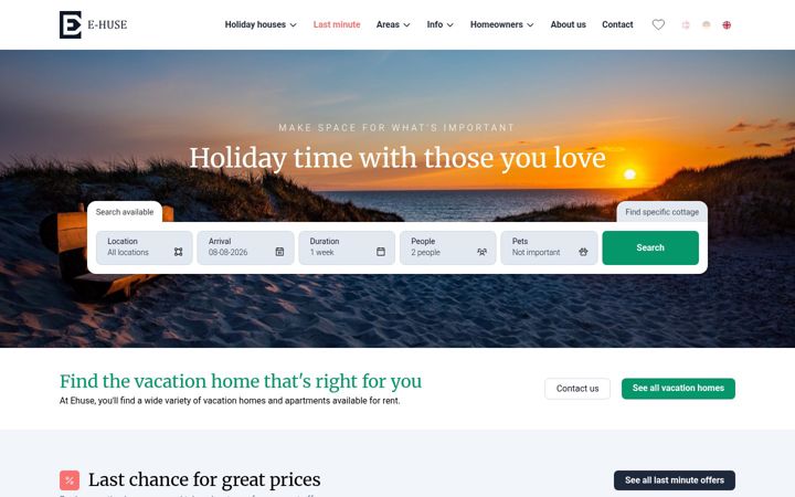 Screenshot of ehuse.com
