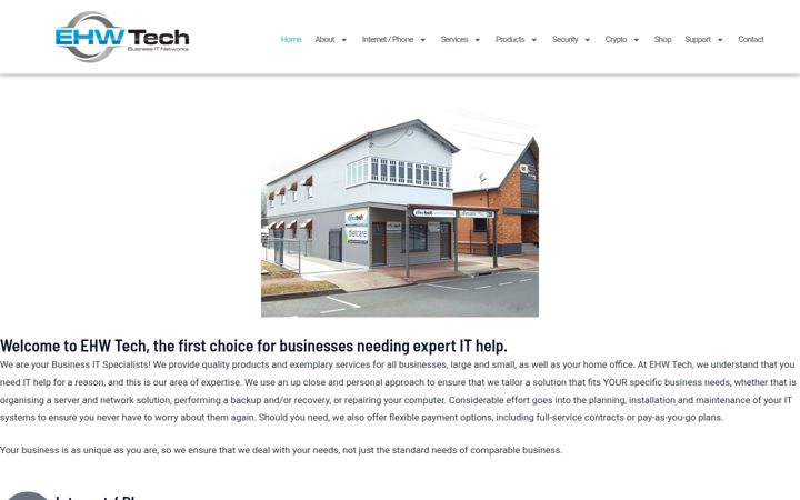 Screenshot of ehwtech.net