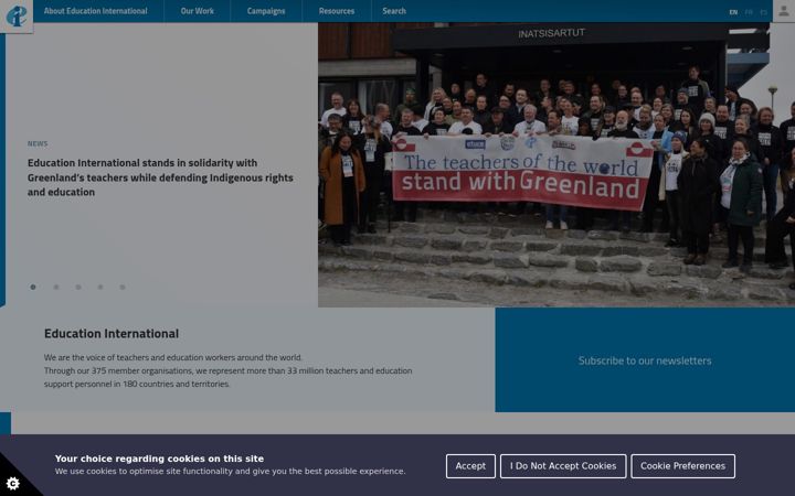 Screenshot of ei-ie.org