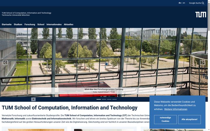 Screenshot of ei.tum.de