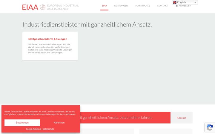Screenshot of eiaa.eu