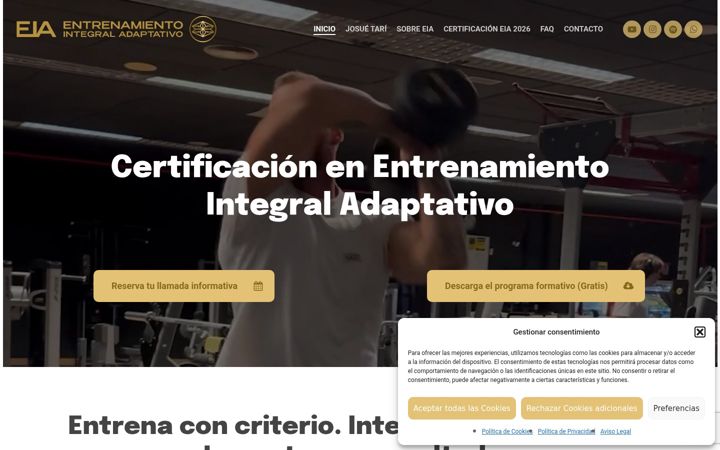 Screenshot of eiaformacion.com