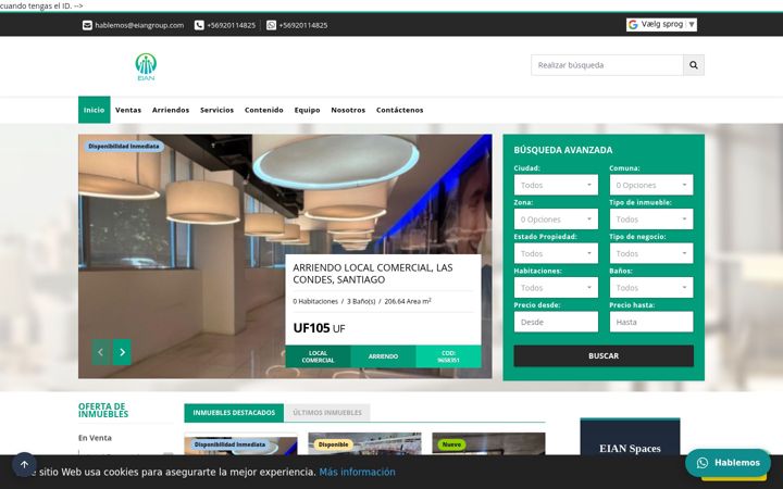 Screenshot of eiangroup.com