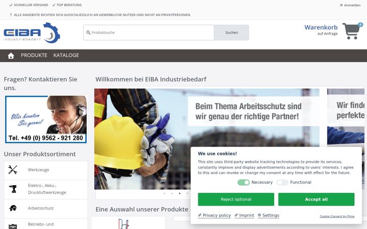 Ekrānuzņēmums no eiba-online.de