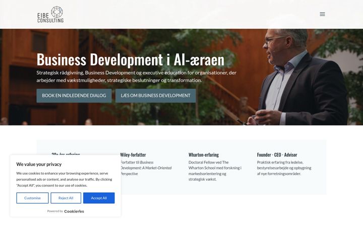 Screenshot of eibeconsulting.com