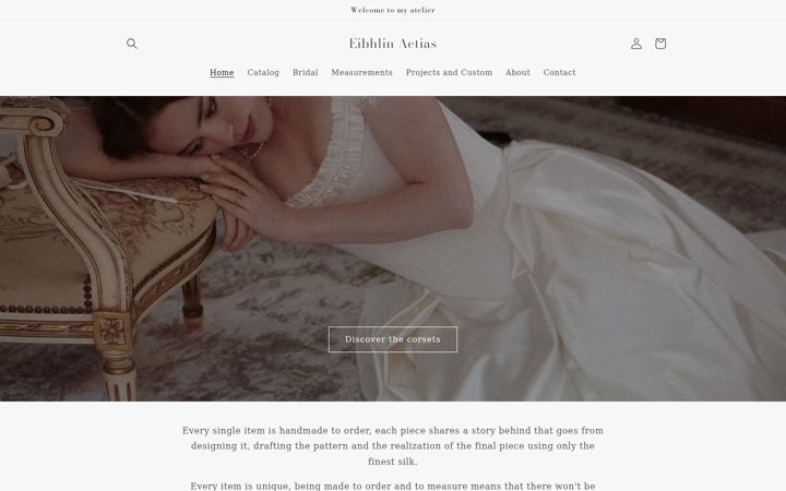 Screenshot of eibhlinactias.com