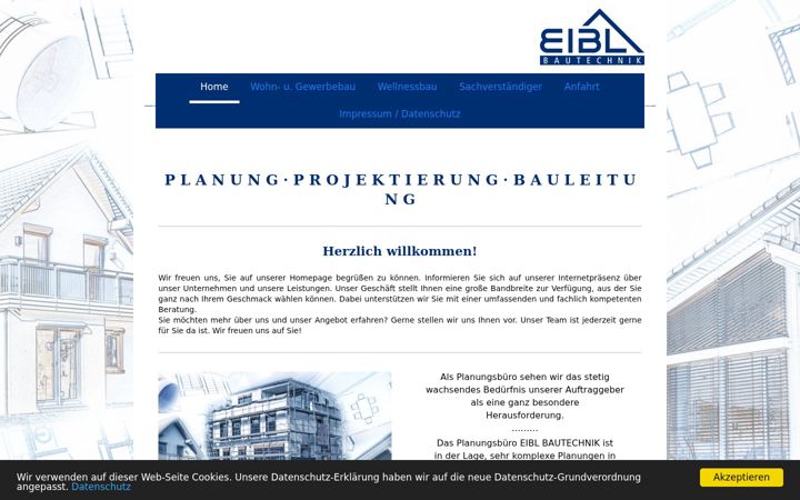 Screenshot of eibl-bautechnik.de