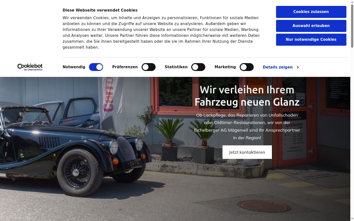 Screenshot van de toestemmingsbanner zoals getoond vóór enige interactie