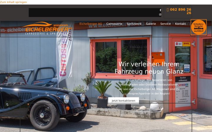 Screenshot of eichelberger-ag.ch