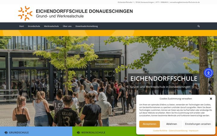 Ekrano kopija eichendorffschule-ds.de