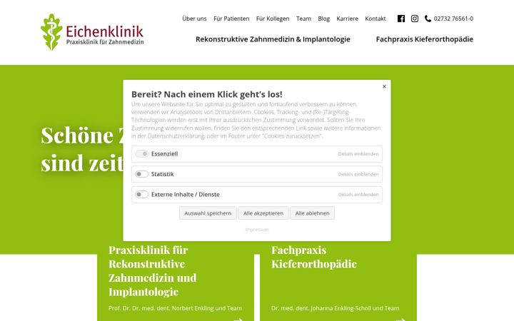 Ekrānuzņēmums no eichenklinik.de