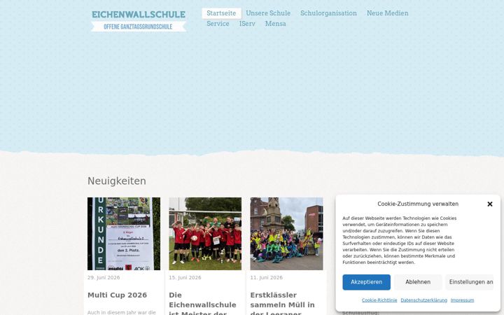 Ekrānuzņēmums no eichenwallschule.de
