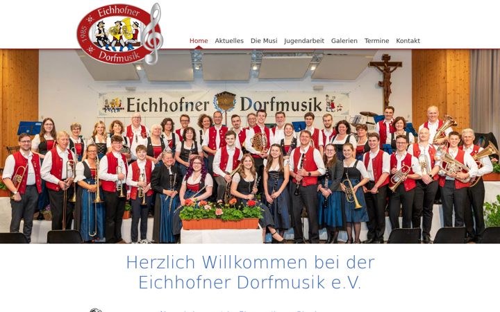 Ekrānuzņēmums no eichhofner-dorfmusik.de