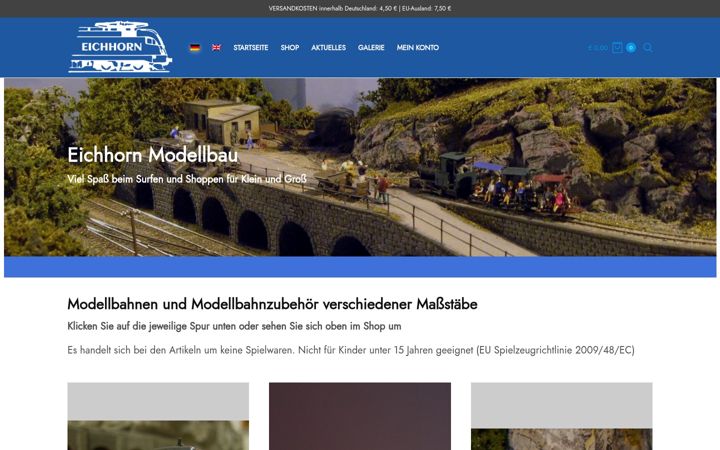 Ekrānuzņēmums no eichhorn-modellbau.de