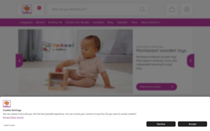 Ekrānuzņēmums no eichhorn-toys.de